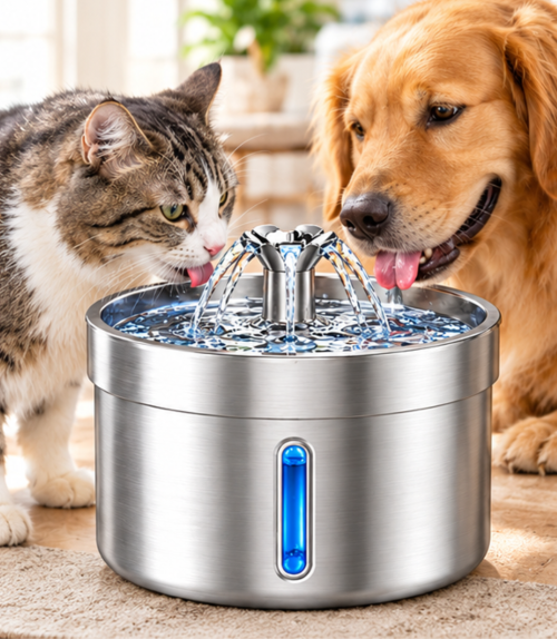 Stainless Steel Pet Fountain - Image 2