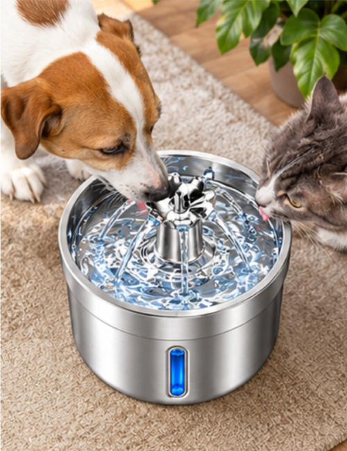 Stainless Steel Pet Fountain - Image 10